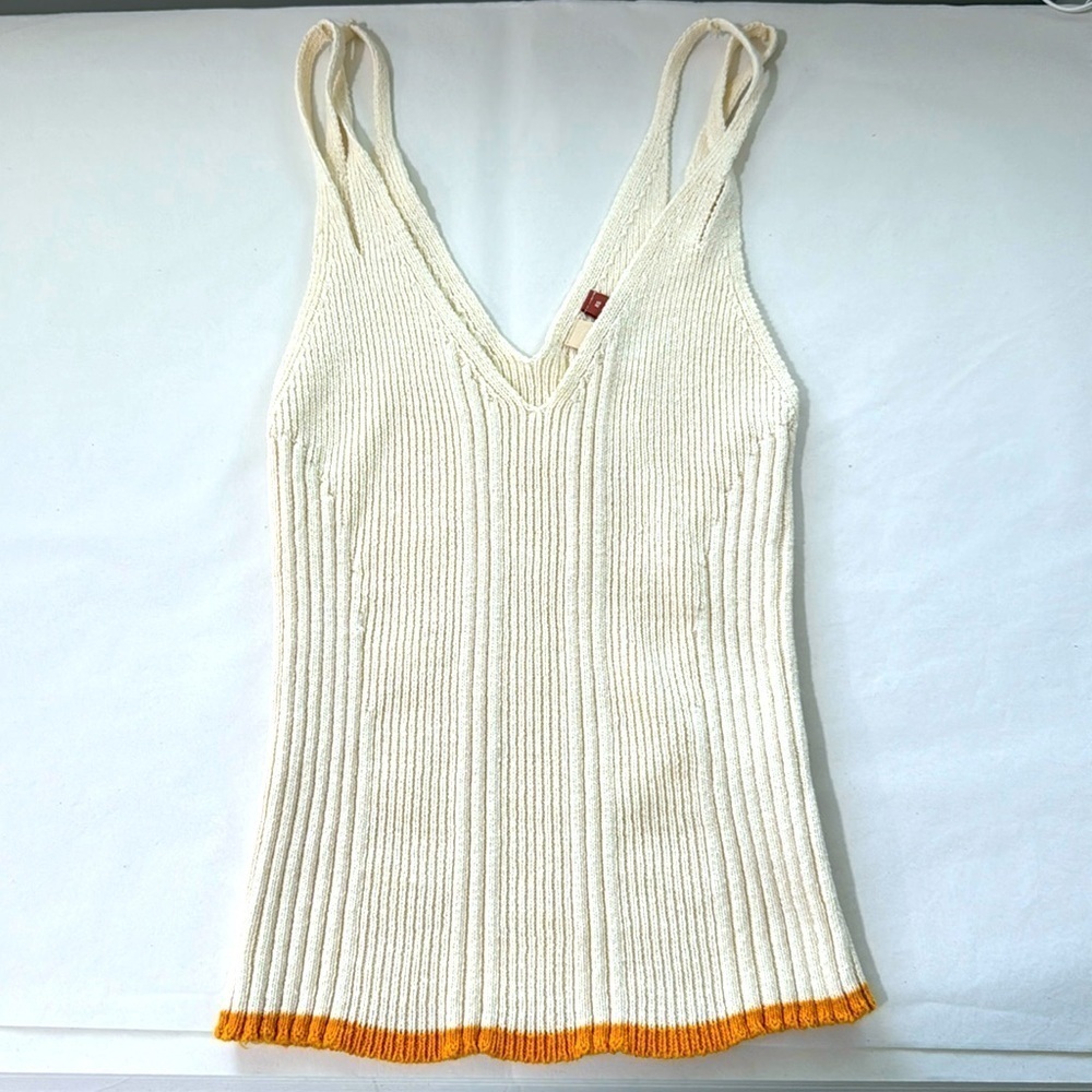 Anthropologie Pilcro cream knit top